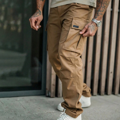 Classic Multi-Pocket Cargo Pants for Men
