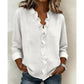 Women's Ruffle V-Neck Long Sleeve Blouse