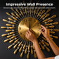 Non-Ticking Quiet Metal Wall Clock for Living Room