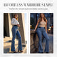 Women's High-Waist Stretch Flare Denim Jeans