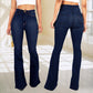 Women's High Waisted Stretch Bell Bottom Jeans