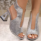 Women's Elegant Peep-Toe Heeled Sandals