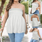 Women’s Sexy Ruched Strapless Top