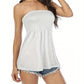 Women’s Sexy Ruched Strapless Top
