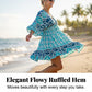 Women's Casual Flowy Bohemian V-Neck Dress