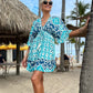 Women's Casual Flowy Bohemian V-Neck Dress
