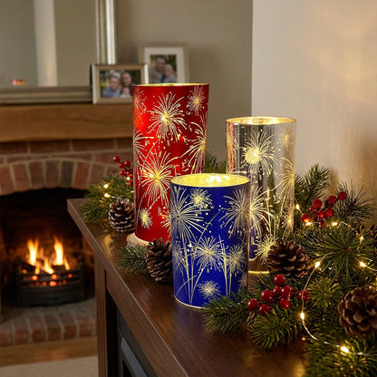 🎆Festive Flameless Fireworks Candle Lamp