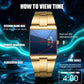 Men's Square Face Quartz Watch