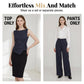 Women's Pinstripe Wrap Waist Jumpsuit