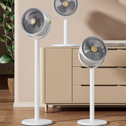 Whisper-Quiet Adjustable Height Floor Fan