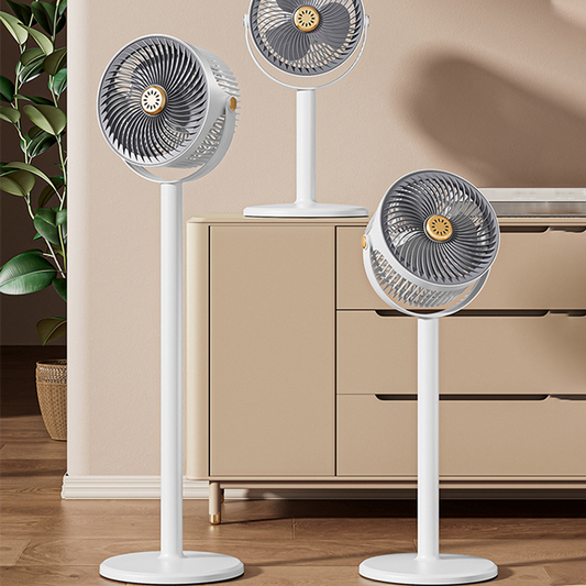 Whisper-Quiet Adjustable Height Floor Fan