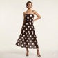 🏖️Summer cool-down deal: 50% OFF!!💕Elegant Strapless Polka Dot Tiered Dress
