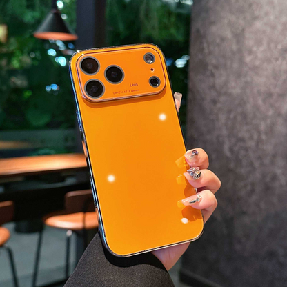 Luxury Plating Bumper Case with Integrated Lens Guard