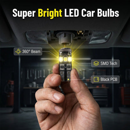 🔥Super Bright White Car Interior & Exterior LED Lights