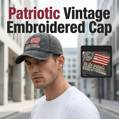 Unisex Cotton Blend Embroidered Hat
