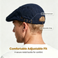 🧢 50% OFF NOW! 🌬️Breathable flat cap – mesh fabric, adjustable strap (55–60 cm) & built-in sweatband 🧢💨