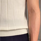 Men's Crew Neck Knit Short Sleeve Sweaters with Twist Pattern