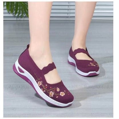 Casual Soft Sole Knitted Breathable Cloth Shoes