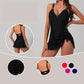 Elegant Scalloped Trim Tummy Control Swimsuit
