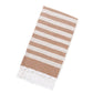 Cotton Blend Striped Tassel Beach Towel