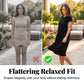 Women's Casual Short Sleeve T-Shirt Dress