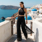 ⏰Summer Hot Sale 50% OFF🔥Elegant Lace Top & Split Wide-Leg Pants Set