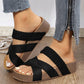 👡 50% OFF! ☀️Women's Criss-Cross Woven Strap Wedge Sandals