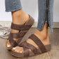 👡 50% OFF! ☀️Women's Criss-Cross Woven Strap Wedge Sandals