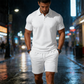 Men's Summer 2-Piece Polo & Shorts Set
