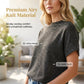 Women's Textured Stripe Short-Sleeve Shirt