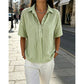 Women's Casual Striped Short-Sleeve Shirt
