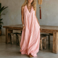 Women's Casual V-Neck Sleeveless Maxi Dress