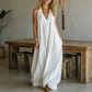Women's Casual V-Neck Sleeveless Maxi Dress