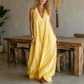 Women's Casual V-Neck Sleeveless Maxi Dress