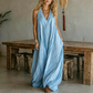 Women's Casual V-Neck Sleeveless Maxi Dress