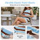 Women‘s Sleeveless Peplum Top and Shorts Striped Knit Outfit