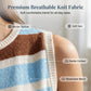 Women‘s Sleeveless Peplum Top and Shorts Striped Knit Outfit