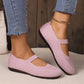 Breathable Knit Flats for Women