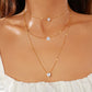 Elegant Multi Layered Necklace with Delicate Pendant