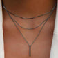 Elegant Multi Layered Necklace with Delicate Pendant
