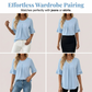 Women's Ruffled Short Sleeve Blouse