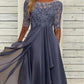 Elegant Embroidery Cocktail Flowy Dress