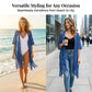 🔥 LIMITED-TIME 50% OFF😍Women’s Oversized Knit Cardigan – Lightweight Crochet Tassel Kimono for Spring & Summer 🌸