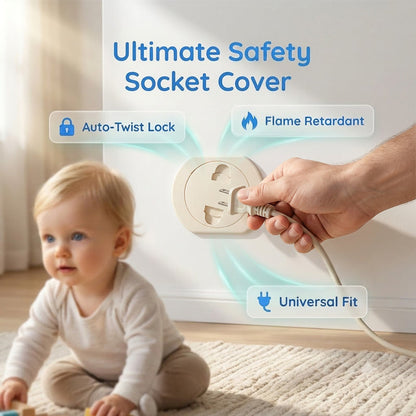 Auto-Close Child Safety Socket Cover