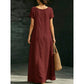 Minimalist Scoop Neck Summer Maxi Dress