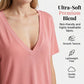 Women's Deep V-Neck Short Sleeve T-Shirt