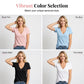 Women's Deep V-Neck Short Sleeve T-Shirt