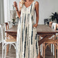 Women's Elegant Sleeveless V-Neck Maxi Dress