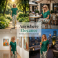 Women's Tie-Knot Top & Printed Wide-Leg Pants Set
