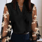 V-Neck Breathable Sheer Long Sleeve Top
